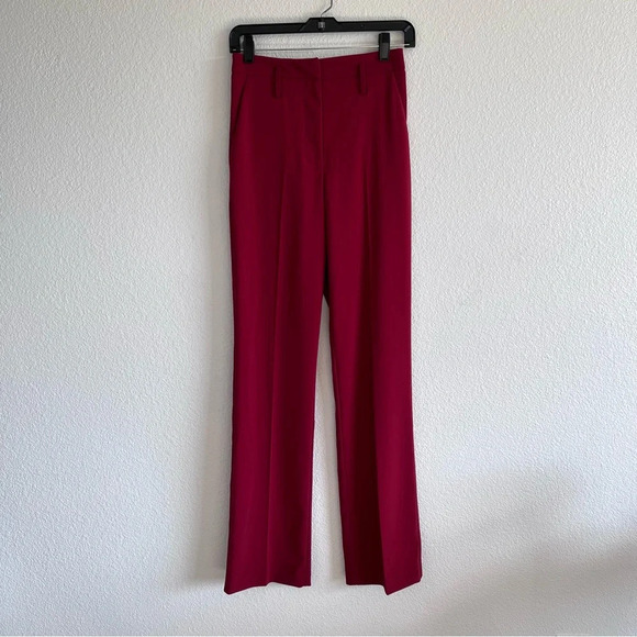 Patrizia Pepe Essential Crepe Pant Martian Red Size 40 - Picture 2 of 15